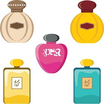 Perfumery set Stock Illustration