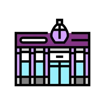 Perfumery store color icon vector illustration Stock Illustration