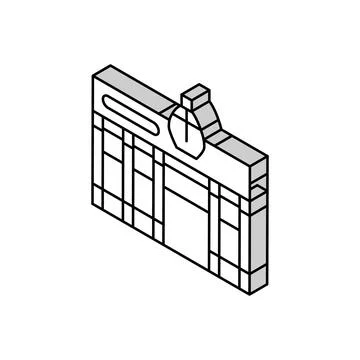 Perfumery store isometric icon vector illustration Illustration