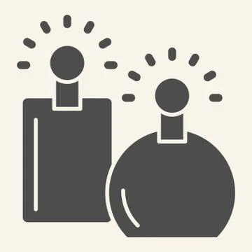 Perfumes solid icon. Two perfume fragrance bottles symbol, glyph style pictogram Stock-Illustration