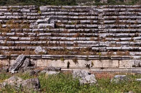 Perga Stadium Steps Stock Photos