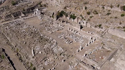 Pergamon Acropolis Ancient City Stock Footage 332921099
