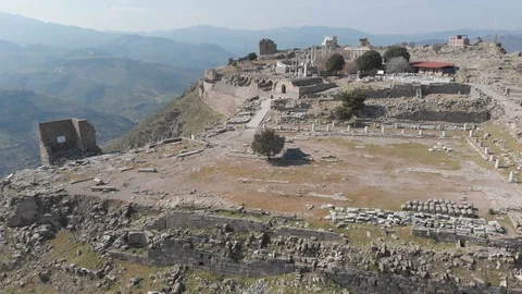 Pergamon Antique City 9 Stock Footage 112012422
