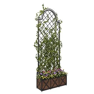 Pergola with flowers Stock Illustration