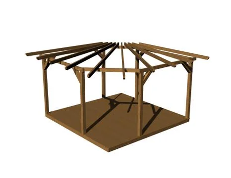 Pergola Stock Illustration