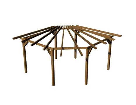 Pergola Stock Illustration