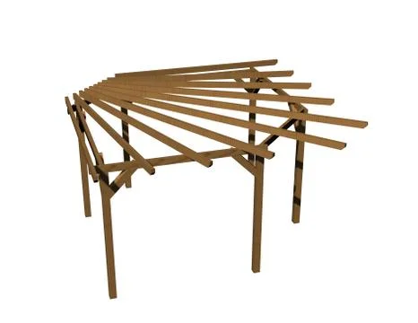 Pergola Stock Illustration