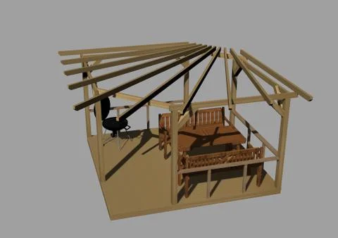 Pergola Stock Illustration