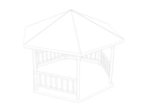 Pergola Stock Illustration