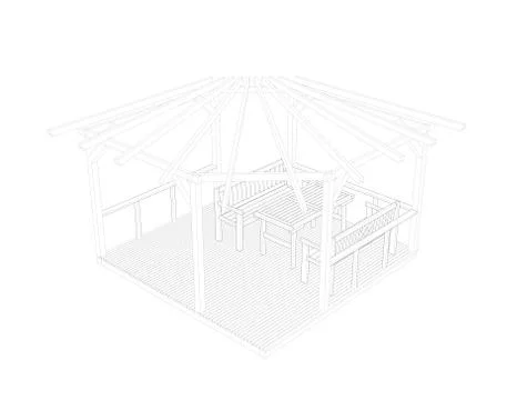 Pergola Stock Illustration