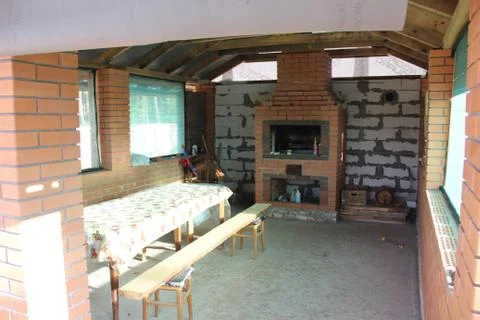 Pergola inside. Stock-Fotos