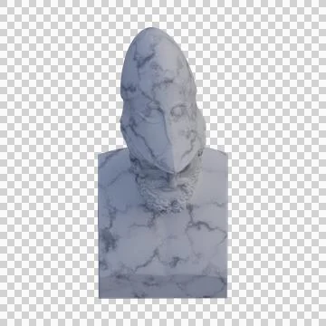 Pericles  statue, 3d renders, isolated, perfect for your design Illustrazione stock