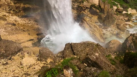 The Pericnik waterfall Stock Footage 112042349