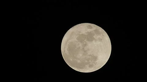 Perigee Moon Stock Footage 1742487