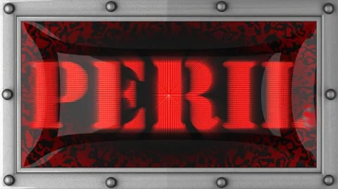 Peril on led Stockbeeldmateriaal 8751697