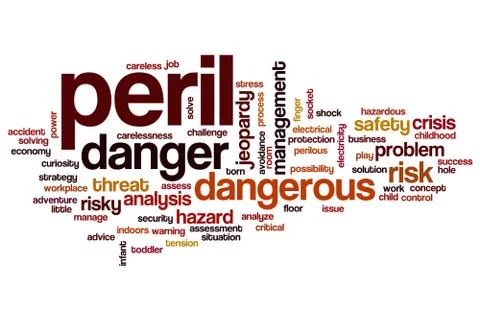 Peril word cloud イラスト素材