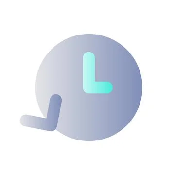 Period of time flat gradient color ui icon 스톡 일러스트