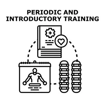 Periodic and introductory training program planning for health Stock-Illustration