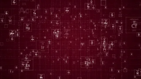 Periodic Elements intro. Stock Footage 85253212