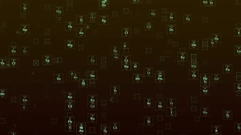 Periodic Elements template. Stock Footage 85846269