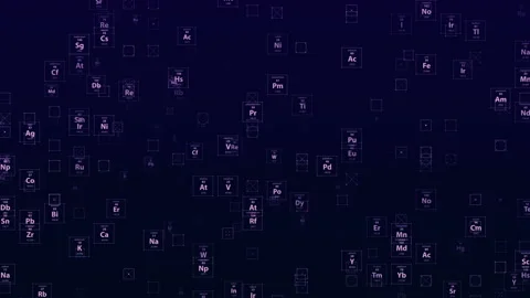 Periodic Elements template. Stock Footage 85846329