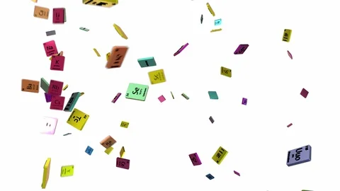 Periodic table chemical elements In and Out animation Stock Footage 95842064