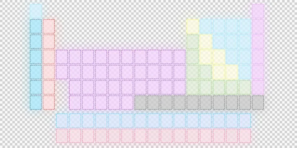 Periodic table of chemical elements Stock Illustration