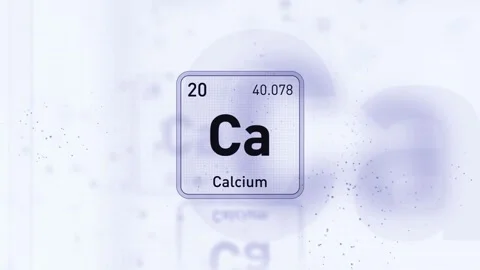 Periodic Table Element Calcium Ca Animation. Futuristic Minimal Design. Stock-Footage 333459173