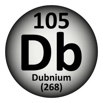 Periodic table element dubnium icon. Stock Illustration