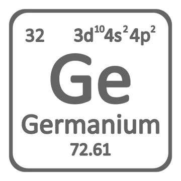 Periodic table element germanium icon. Stock Illustration