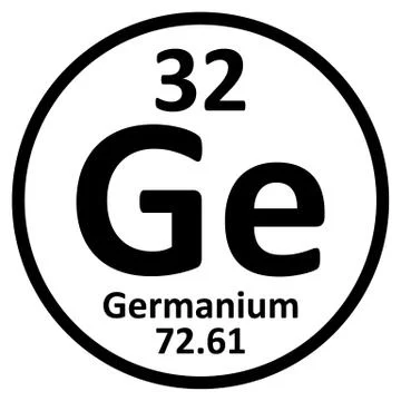 Periodic table element germanium icon. Stock Illustration