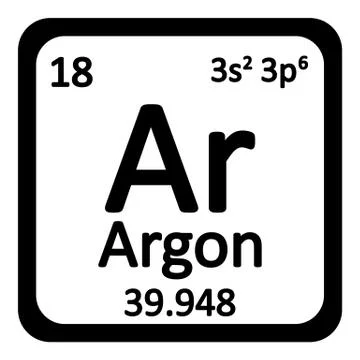 Periodic table element neon icon. Stock Illustration