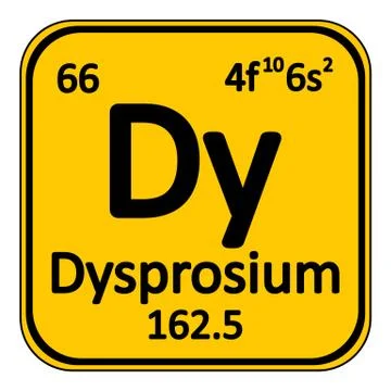 Periodic table element terbium icon. Stock Illustration