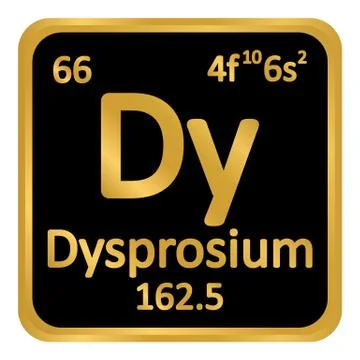 Periodic table element terbium icon. Stock Illustration