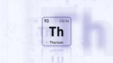 Periodic Table Element Thorium Th Animation. Modern and Minimal Design. Stock Footage 340460420