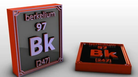 Periodic Table Of Elements - berkelium - Bk Stock Footage 205206769