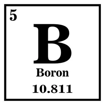 Periodic Table of Elements - Boron Vector illustration eps 10 イラスト素材
