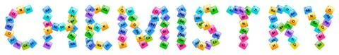 Periodic Table Of Elements Chemistry Word 스톡 일러스트