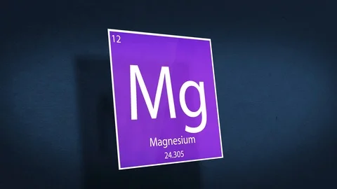 Periodic Table of Elements Cinematic Animated Series - Element Magnesium hoverin Stock Footage 118324710