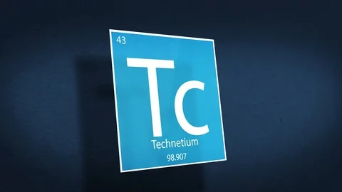 Periodic Table of Elements Cinematic Animated Series - Element Technetium hoveri Stock Footage 118547478
