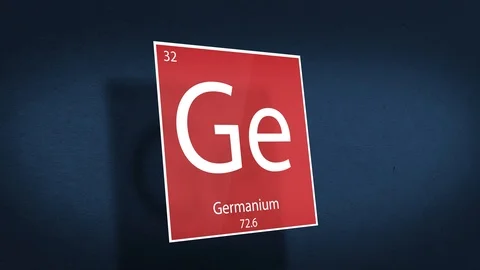  Periodic Table of Elements Cinematic Animated Series - Element Germanium hoveri Stock Footage 119795355