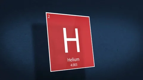 Periodic Table of Elements Cinematic Animated Series - Element Helium hovering i Stock Footage 120304349
