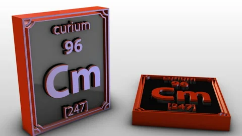 Periodic Table Of Elements - curium - Cm Stock Footage 205207272