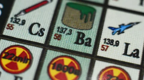 Periodic Table of the Elements Video stock 36834604