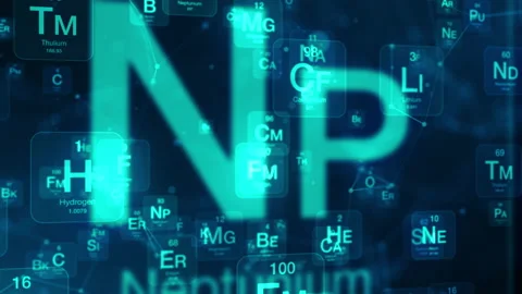 Periodic table of elements Stock Footage 156403051