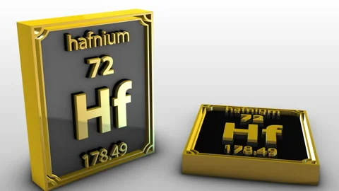 Periodic Table Of Elements - hafnium - Hf Vídeos de archivo 155203909