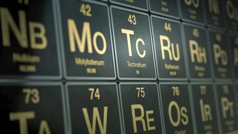 Periodic table of elements Illustrazione stock