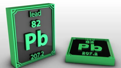 Periodic Table Of Elements - lead - Pb Vídeos de archivo 205208533