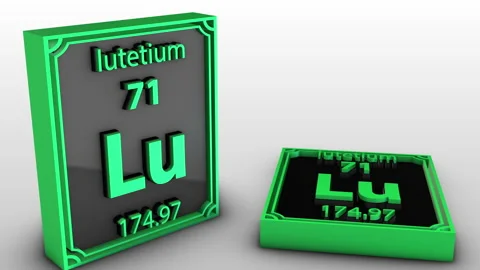 Periodic Table Of Elements - lutetium - Lu Stock Footage 205208551