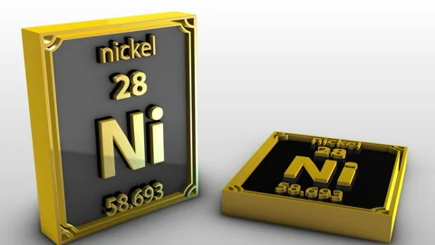 Periodic Table Of Elements - nickel - Ni Stock Footage 155352759